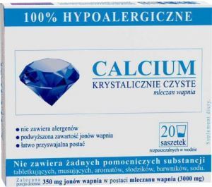 Calcium Krystalicznie Czyste 100% 20sasz.
