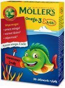 Mollers Omega-3 Rybki Owocowy żelki 36szt.
